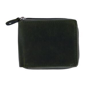 CTM Men's RFID Zip Around Wallet